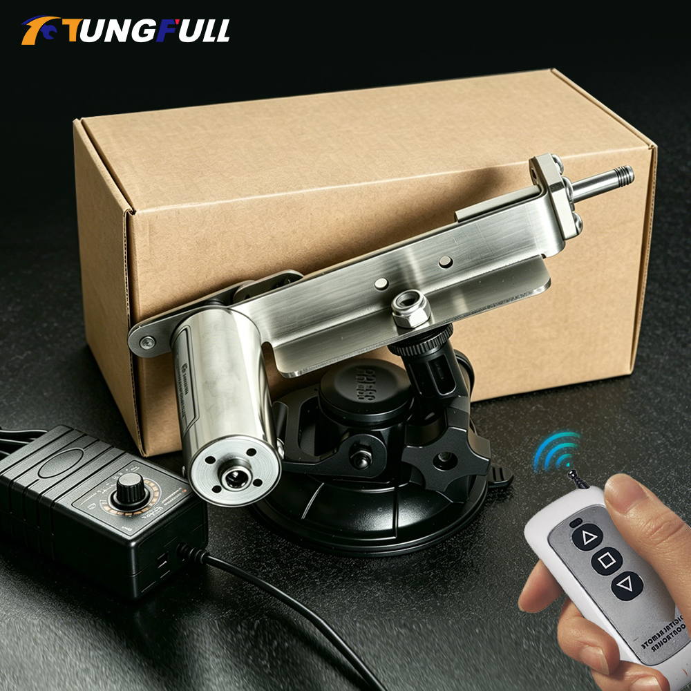 Diy Automation - มอเตอร์กระตุ้นแบบเชิงเส้นขนาดเล็ก TUNGFULL 24V พร้อมรีโมทคอนโทรล ควบคุมการเคลื่อนที่แบบกลับไปกลับมา ระยะชัก
