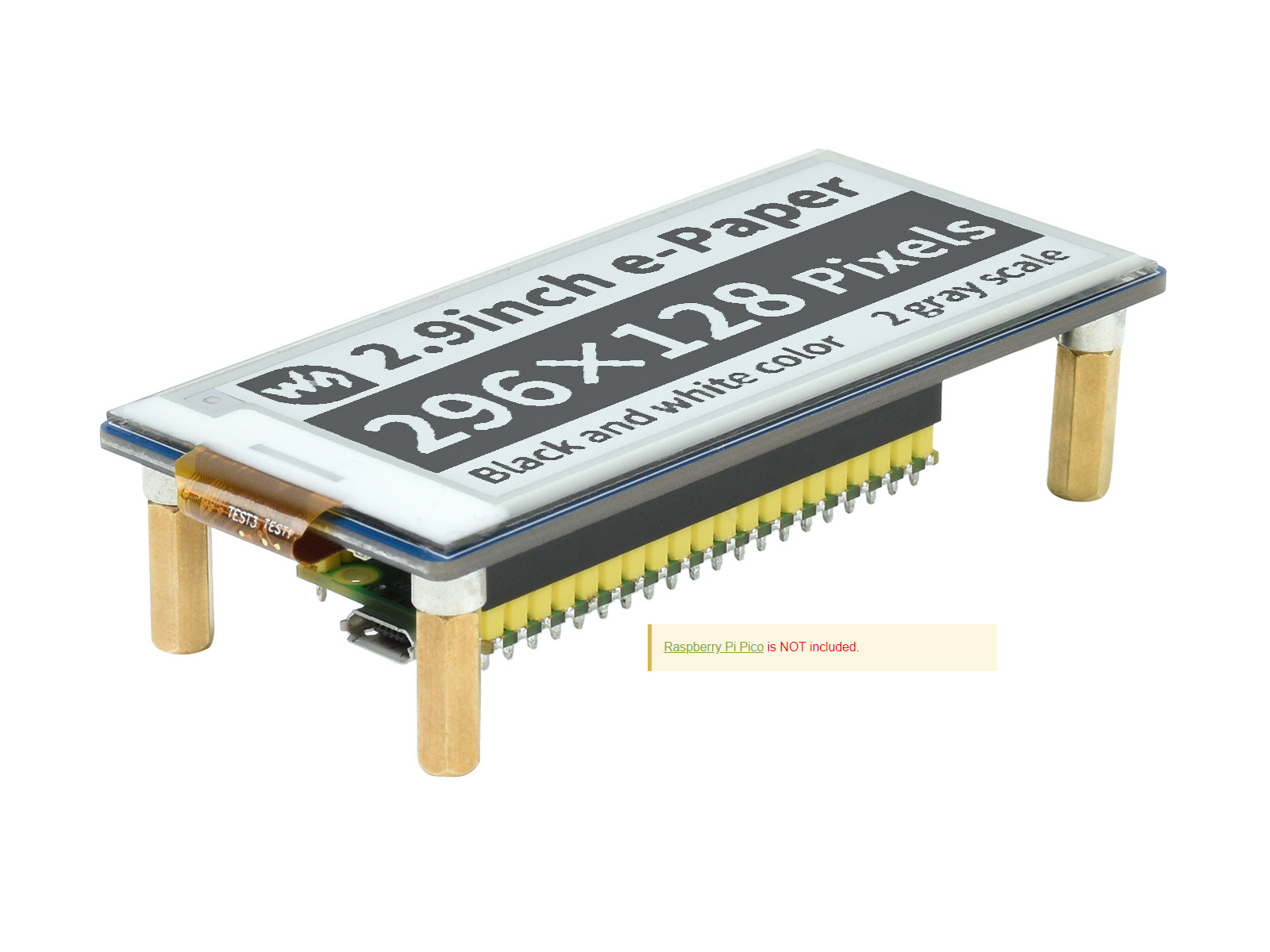 โมดูลจอแสดงผล E-Paper E-Ink ขน - Display Epaper 2.9 บทวิจารณ์และราคา