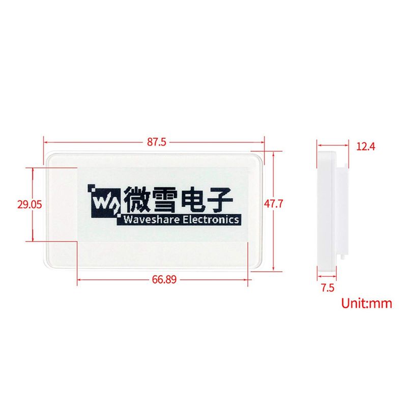 Waveshare จอแสดงผล E-Ink ไร้สา - Display Epaper 2.9 บทวิจารณ์และราคา